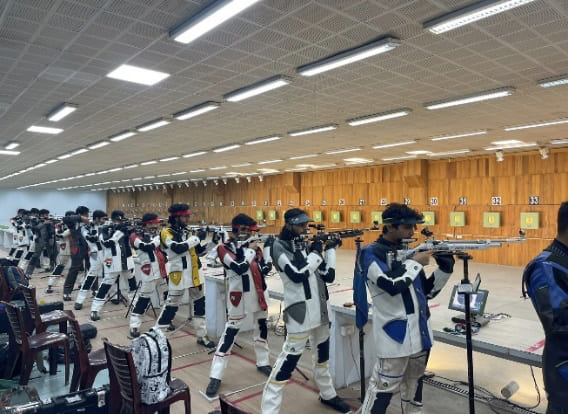 Shooting Team in Khelo India 2024